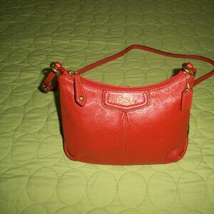 Coach Red/Orange Mini Crossbody Bag